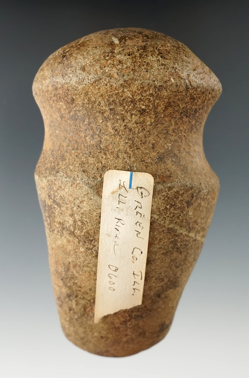 4 3/8" Full Grooved Axe found in Green Co., Illinois near the Illinois River.