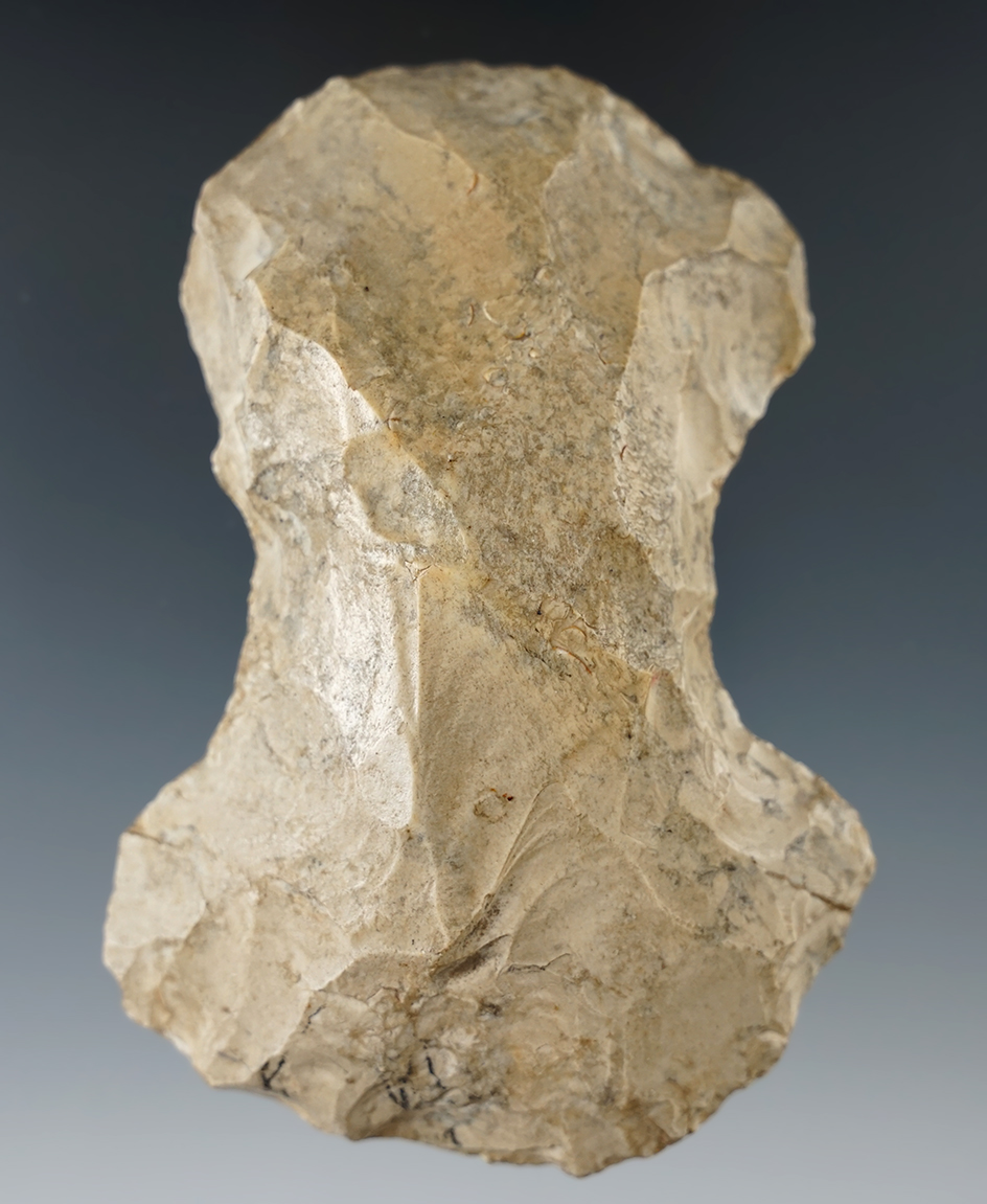 4 3/8" Double Bit Flint Axe found in the 1950s in Grayson Co., Texas.