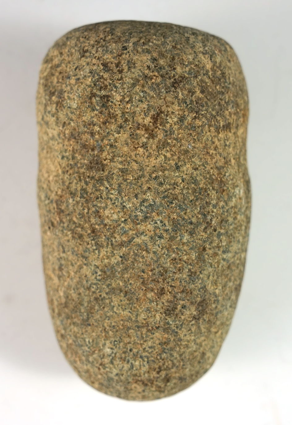 3 5/8" Long 3/4 Grooved Hammerstone found in Ohio.