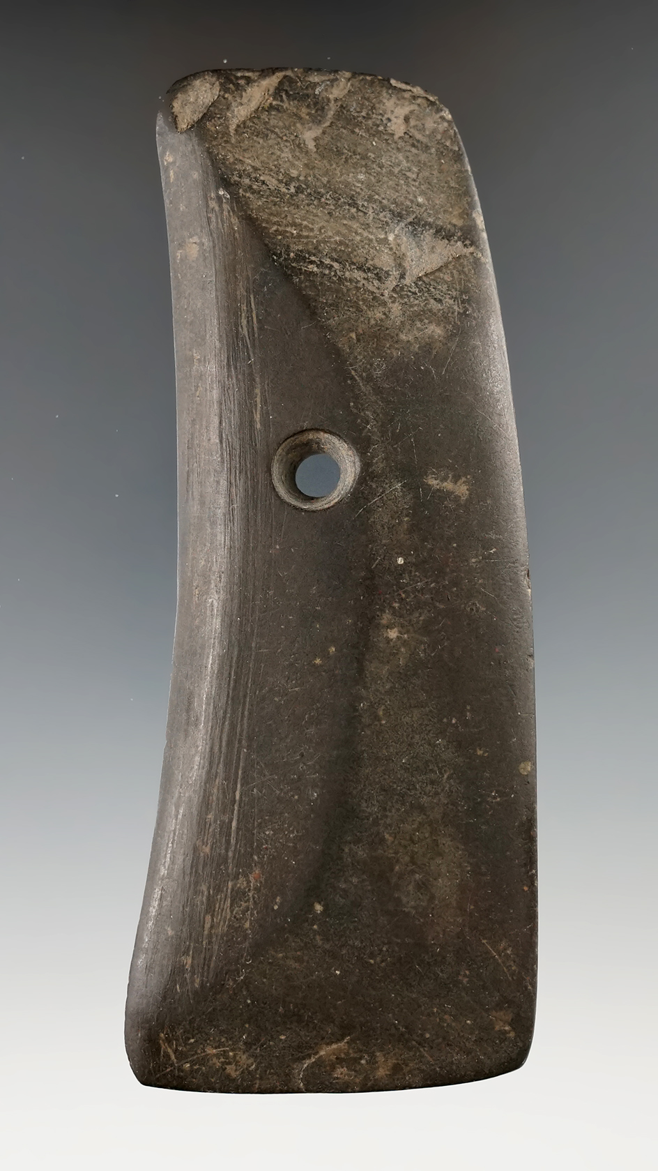 Uniquely styled 4 1/2" Slate Pendant with one edge sharpened into a Knife found in Michigan.