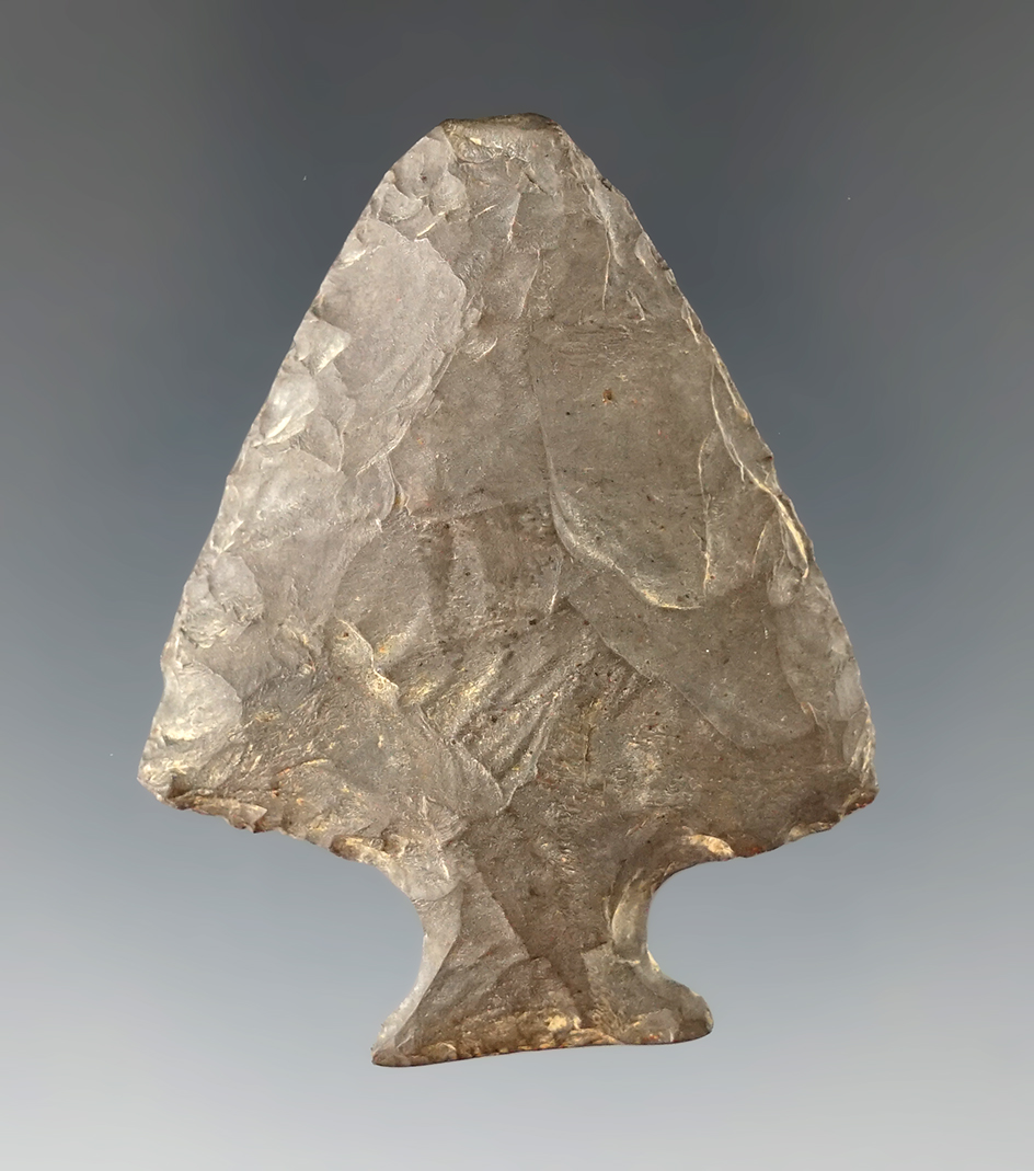 2" Perkiomen point made from Esopus chert found in New York.  Mickey Taylor "Iron Horse" collection.