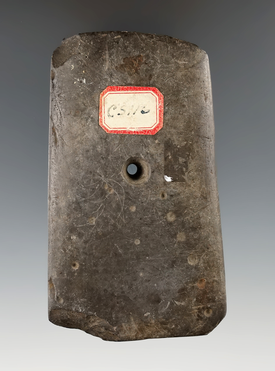 3 5/8" Pendant with unique punctate marks on both side founded Michigan.