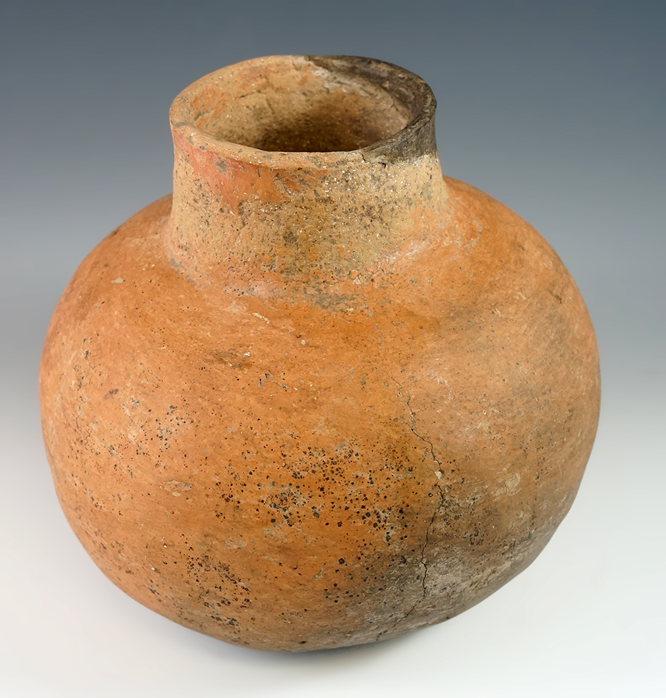 8" Wide Short Neck Bottle found in Poinsett Co., Arkansas with some restoration.