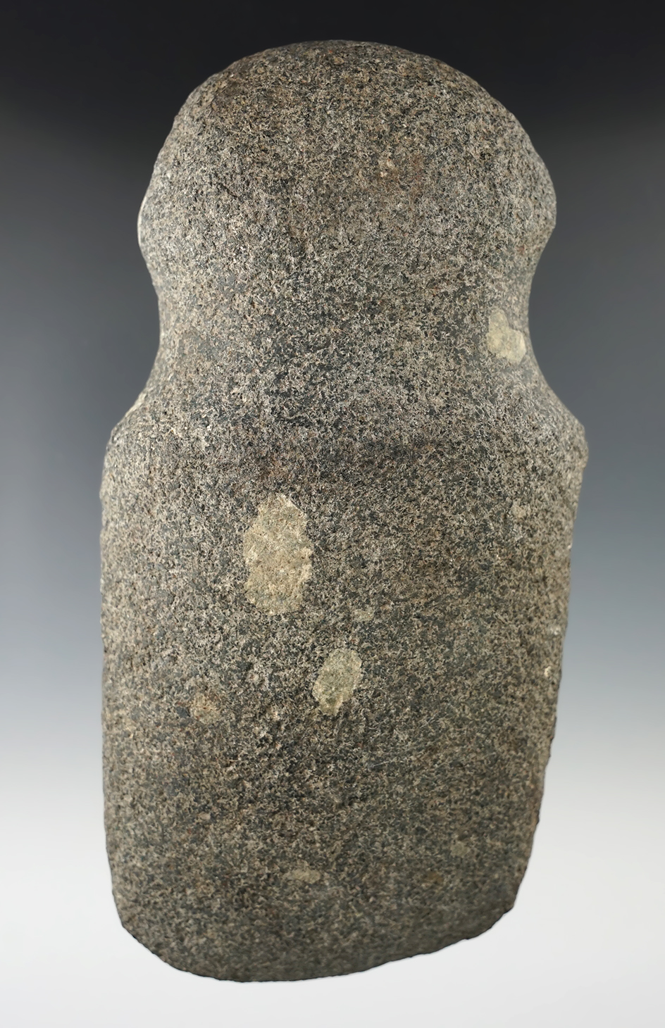 6 1/4" Long Full Grooved Porphyry Axe found in Michigan.