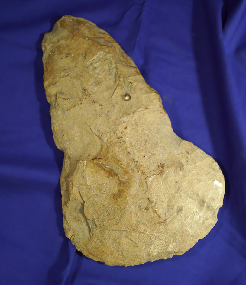 Large 9 5/8" Long Mill Creek Chert Spade found in St. Louis Co., Missouri.