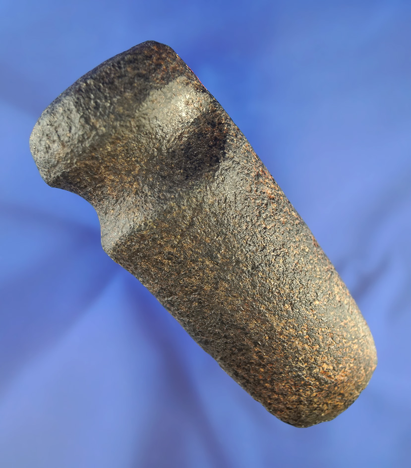 Nicely styled 4 3/8" long heavily patinated 3/4 grooved Axe found in Paulding Co.,  Ohio.