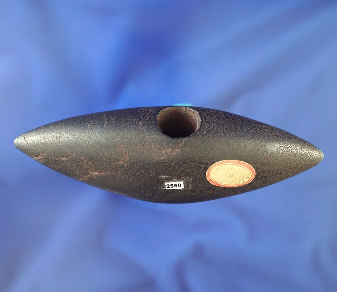 Sale Highlight! Very rare material on this 5 3/16" Pick Bannerstone- Hematite - Ross Co., Ohio.