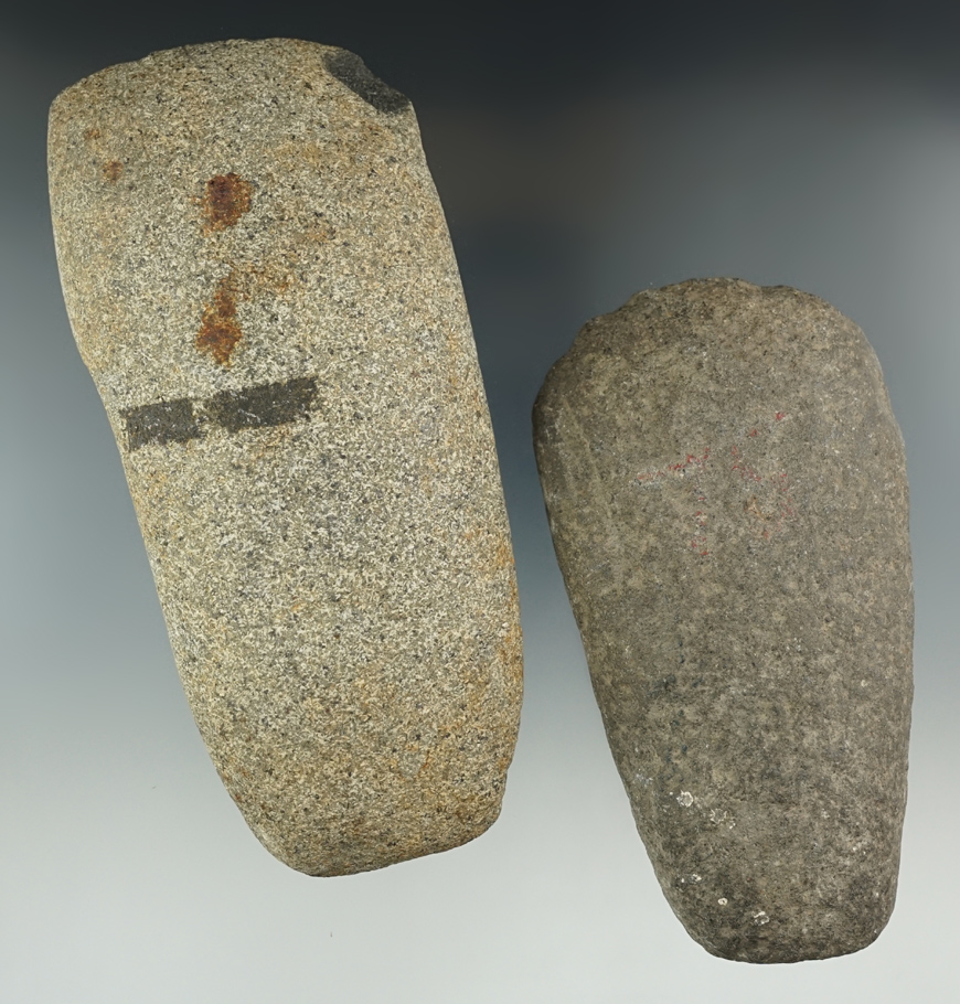 Pair of Celts found in Lenawee Co., Michigan. Largest is 6".