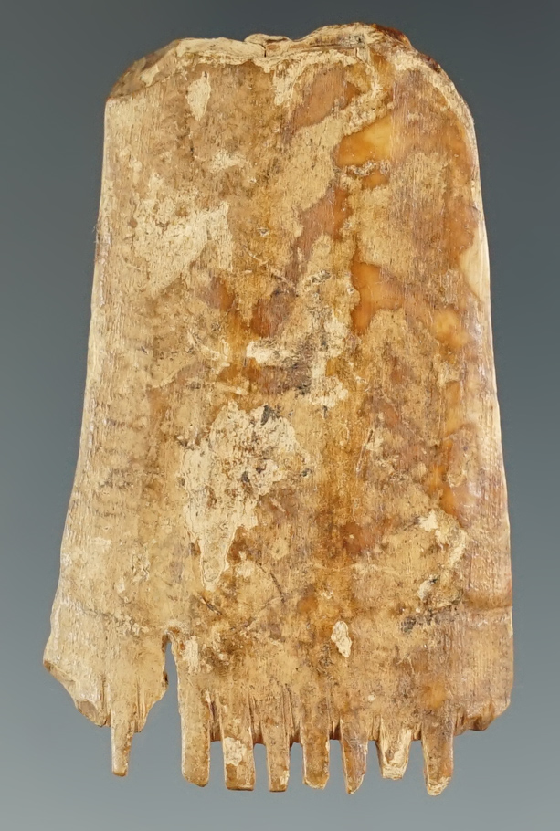 2" very old Inuit walrus ivory , recovered in Alaska.