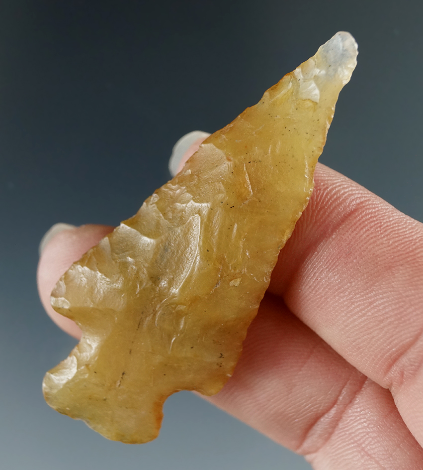 2 1/4" Samantha Dart made from Yellow Agate - Ex. Robert Roth found in Colorado.