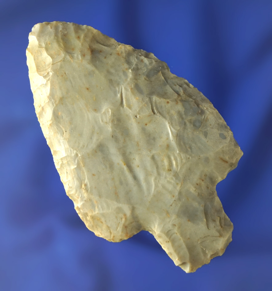 2 7/8" Adena made from quality Hornstone found in Michigan. Ex. Phil Waigel collection.