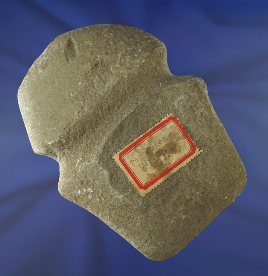 5 3/8" fully grooved Barbed Axe found in Pemberton, Burlington County New Jersey.