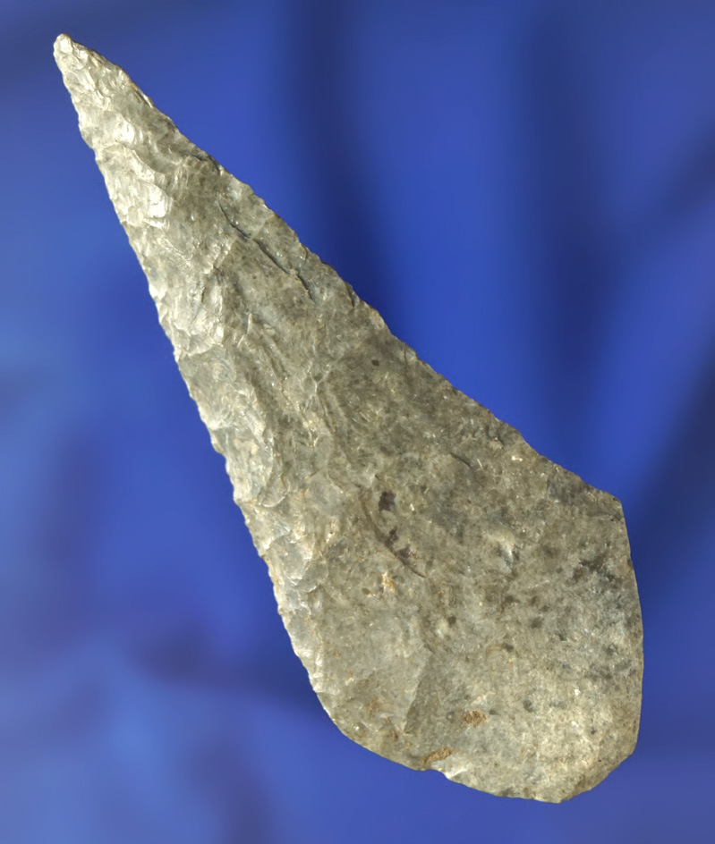 3 1/8" Shoshone Knife - Winterset chert found by Dean Michels - Nebraska. Jackson COA.