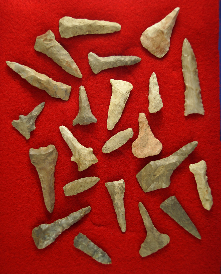 Set of assorted Flint Drills and Perforators found in Michigan,