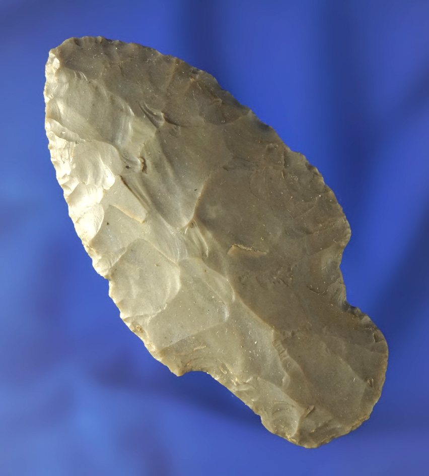 2 13/16" Adena made from a large flake of Hornstone found in Michigan. Ex. Phil Waigel