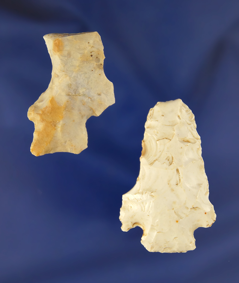 Pair of Hafted Scrapers found by Lar Hothem in Ohio. Pictured!