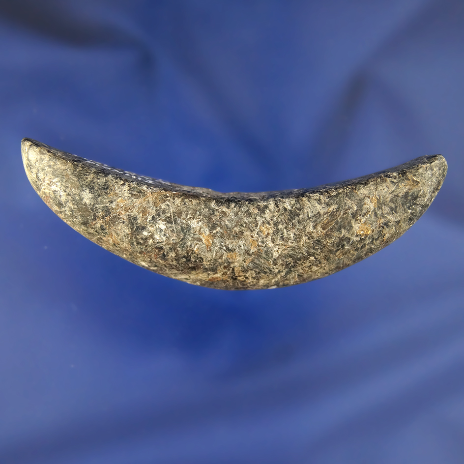 3" Steatite Undrilled Pick Bannerstone found in Illinois. Ex. Bingman. Pictured!