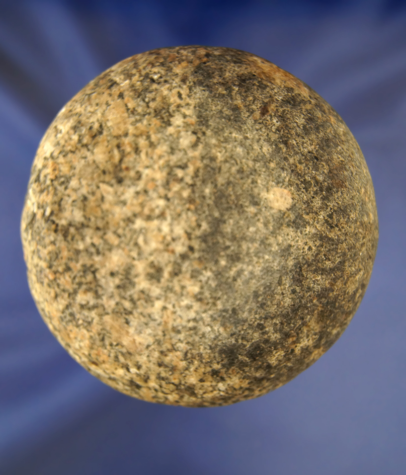 Well styled 4 1/16" Double Cupped Discoidal found in Hancock Co.,  Illinois.