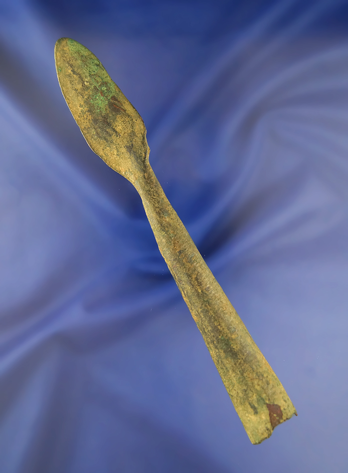 6 3/16" Luristan Socketed Bronze Spearhead – circa 800 BC.