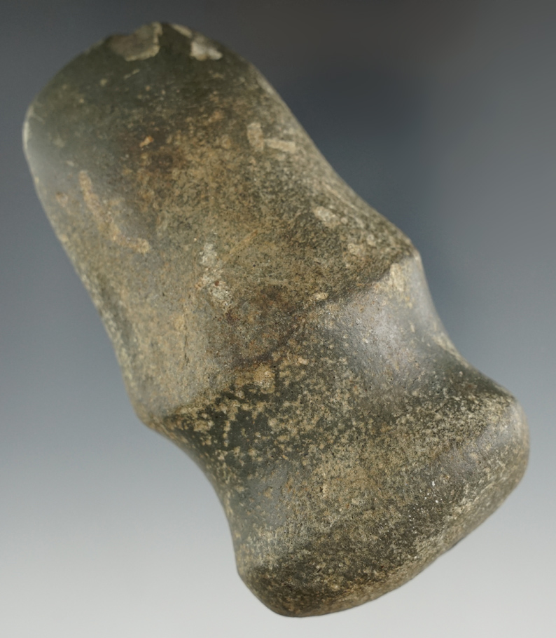 Rare style! 4 1/4" reverse 3/4 grooved Axe found by Ken Gerber in Sandusky Co., Ohio.