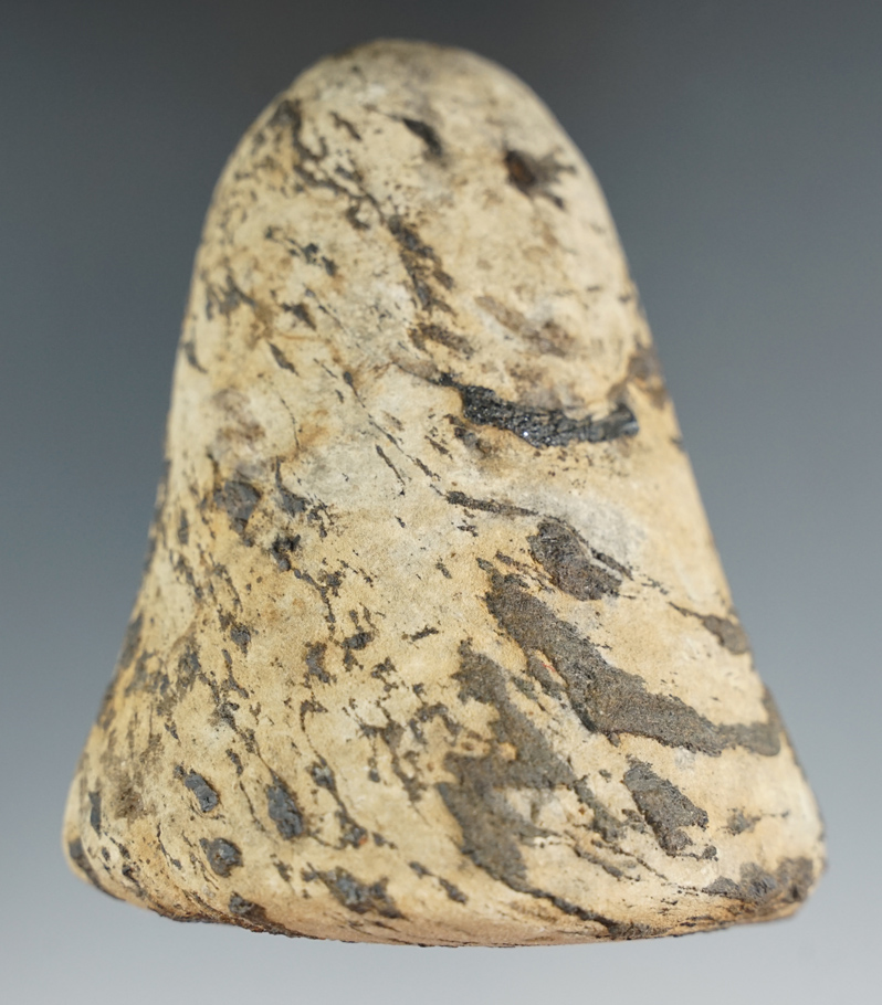 3 5/8" Tall Pestle made from Gneiss. Found in Licking Co., Ohio.
