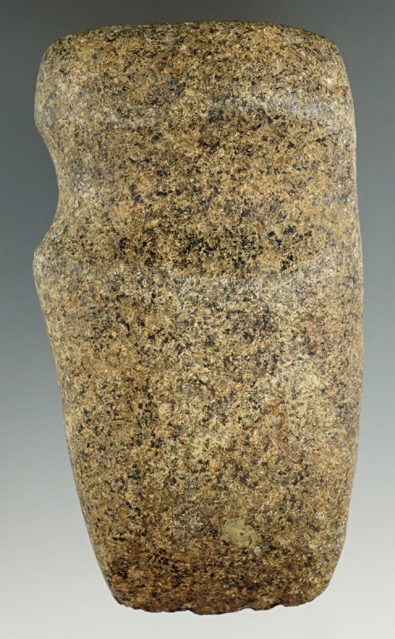 4 1/2" Long 3/4 Grooved Granite Axe found in Morgan Twp., Knox Co., Ohio by D. Springer.