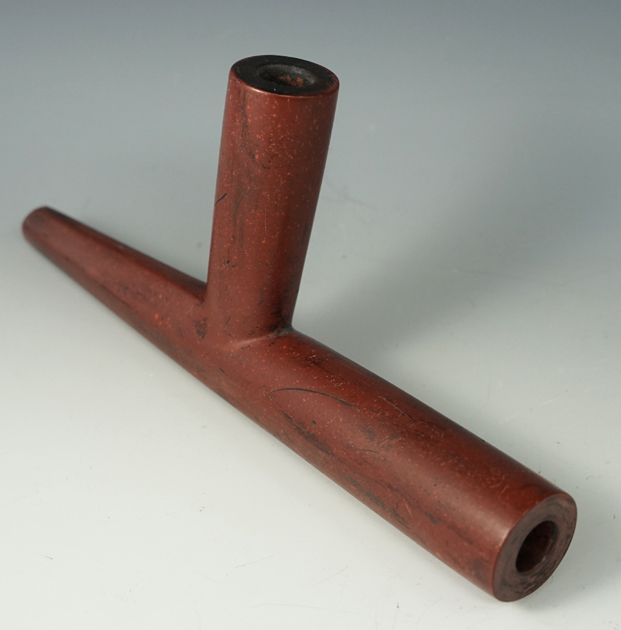 7 15/16" x 3 5/8" Historic Era Catlinite Pipe in very nice condition.