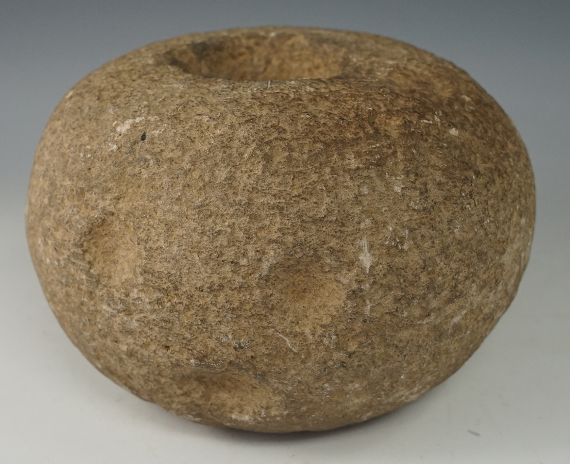 5 1/2" Large and heavy, fully drilled Pacific Northwest clubhead/weight with engravings.