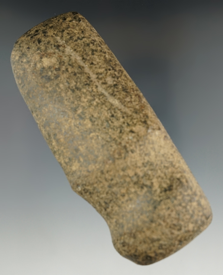 5 9/16" Nicely styled 3/4 Grooved Granite Axe found in Ohio.