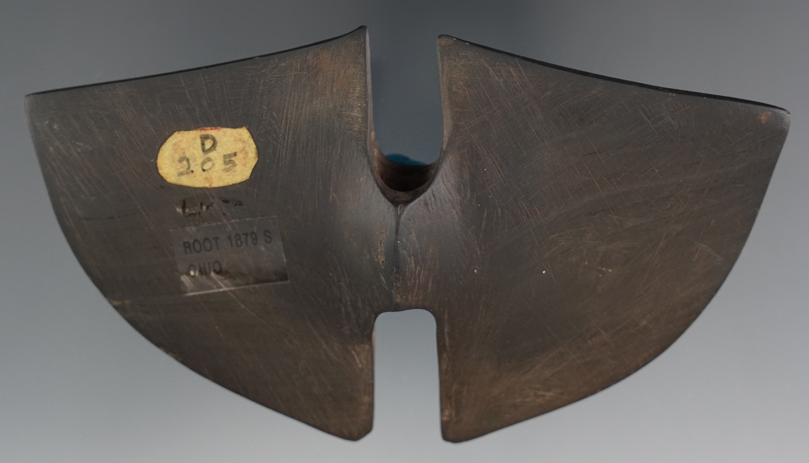 5 1/16" Wing Bannerstone - Ohio. Pictured in Indian Bannerstones, page 71 and Who's Who #7