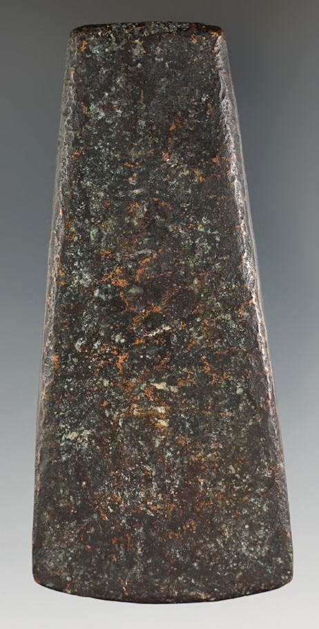 Rare and nice 4 1/8" Hopewell Copper Celt found in Michigan.