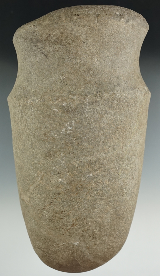 Very large! 8 3/4" long x 4 3/4" Wide Full Grooved Axe. Ex. William Waigle.