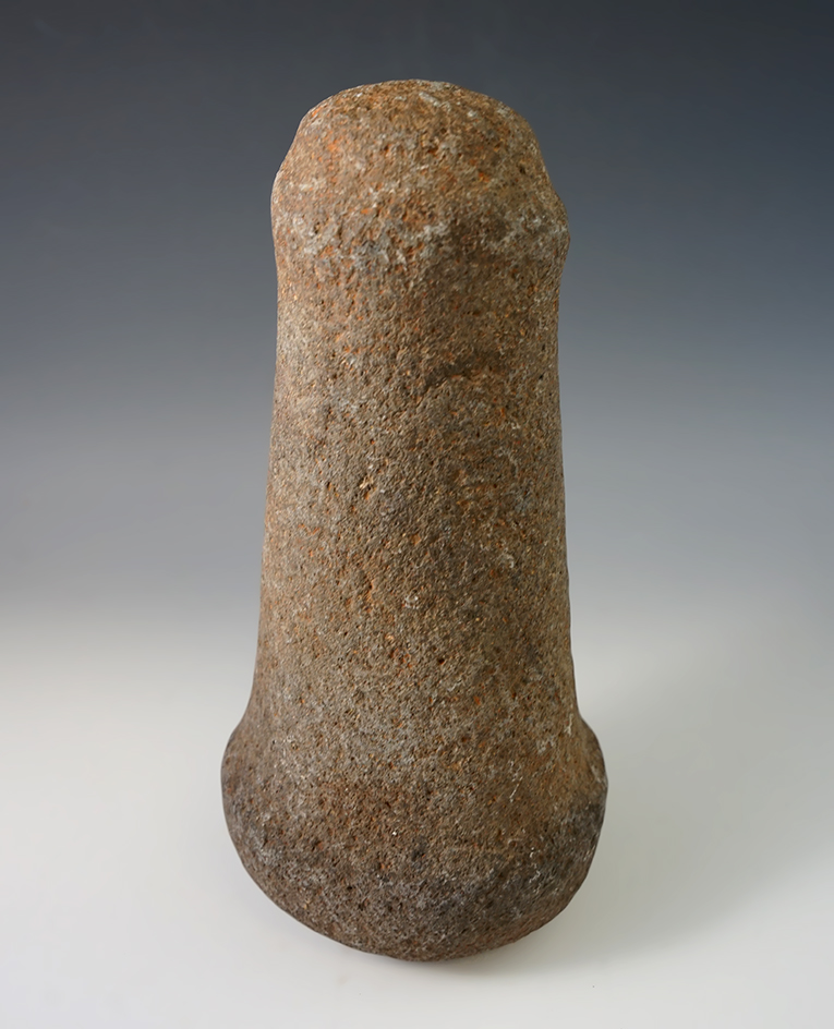 Large 8 1/8" Knobbed Top Pestle found in Ohio.
