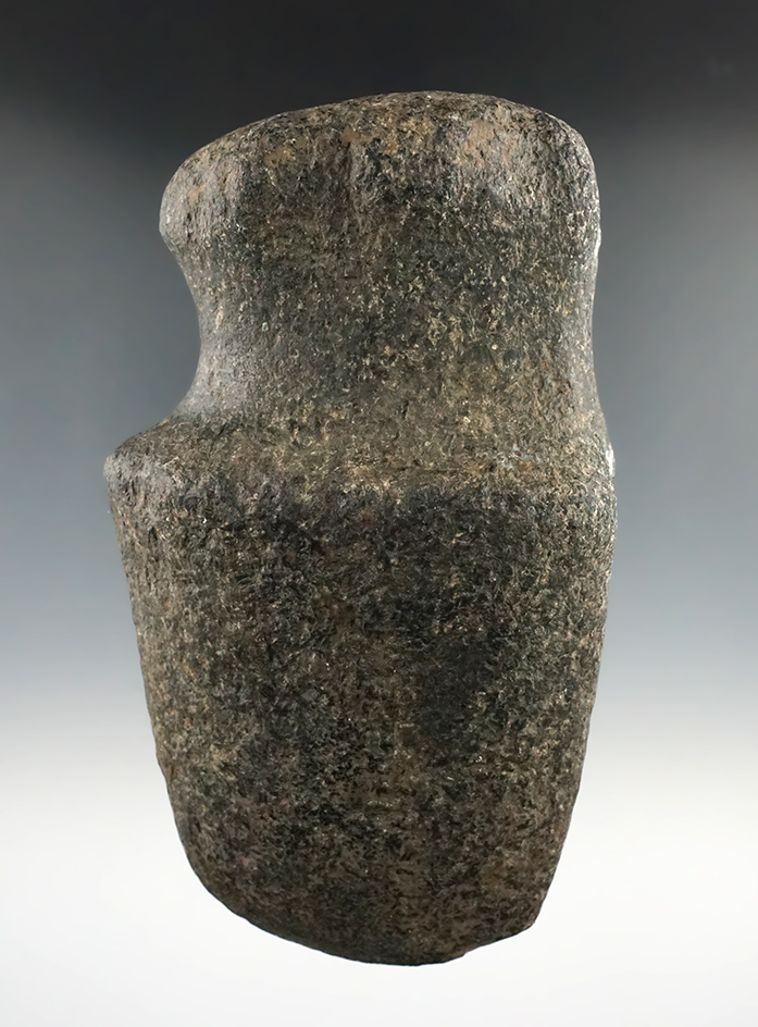 5 7/8" Long 3/4 Groove Axe with a nicely fluted top, found in Clay Co., Indiana.