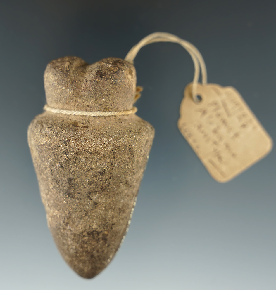 Phallic Plummet found in Lee Co., Georgia. Ex. Dr. Jon Fitzgerald Neil, Bill Morano.