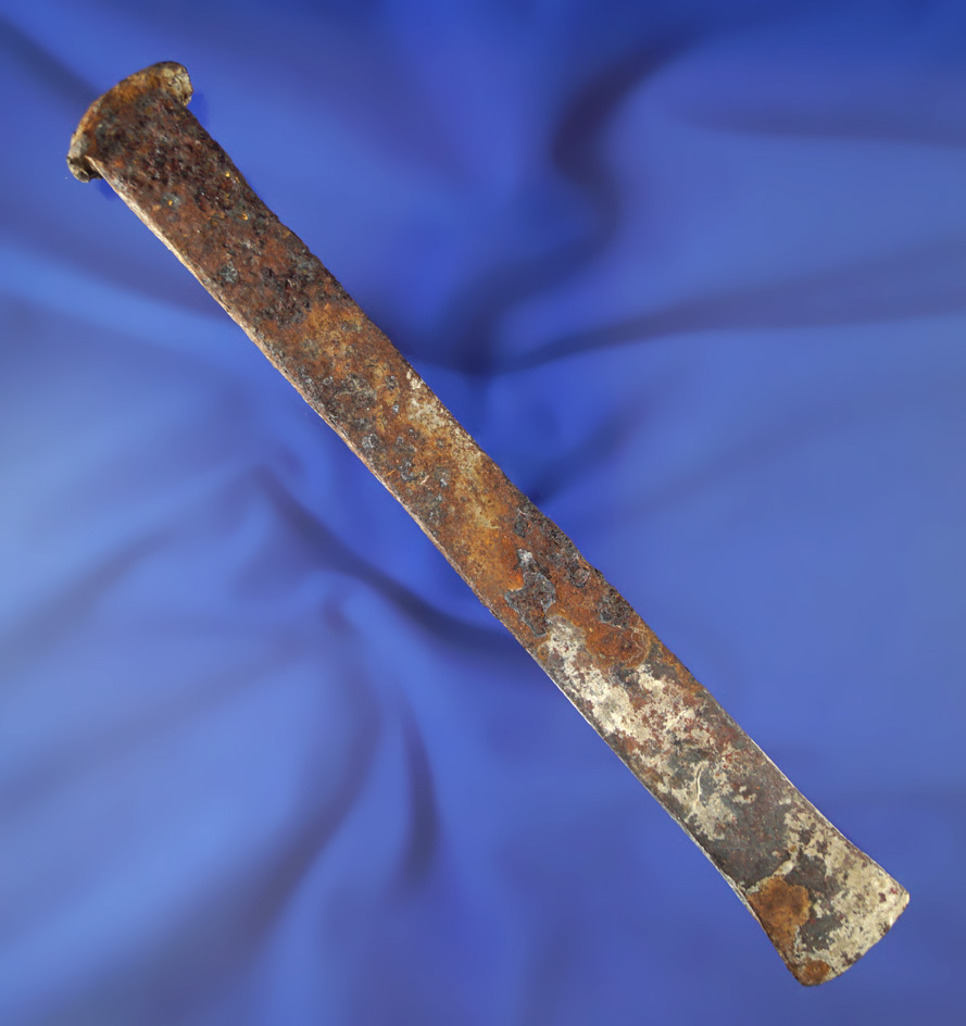 7 3/8" trade chisel found near Maryhill, Columbia River in the 1950s.