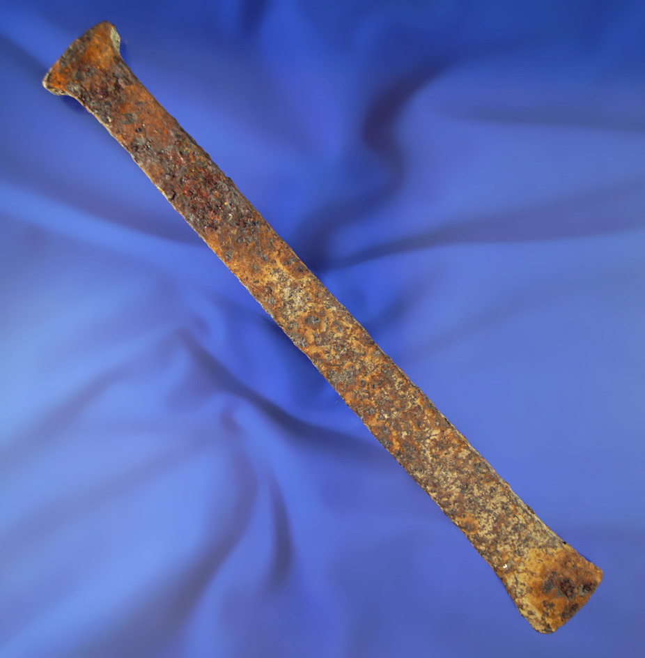 8" long iron trade chisel found in the 1950s near Wishram by the Columbia River.