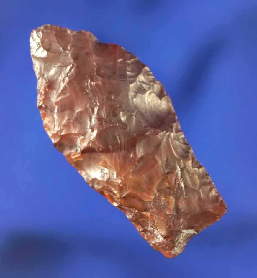 1 7/16" Windust Spedis Dart Point - high grade Biggs Junction Jasper - Washington. Michel COA.