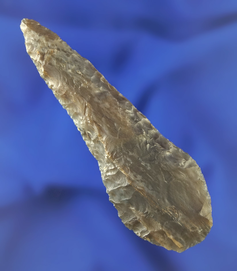 3" nicely flaked Shoshone Knife -  petrified wood - Montezuma County Colorado. Jackson COA.