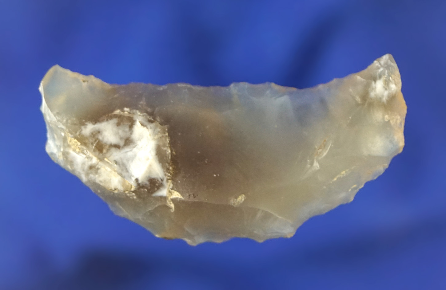 1 11/16" Paleo Crescent made from chalcedony found in Nevada.