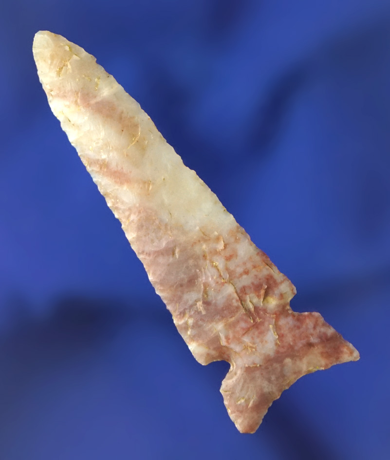 Thin and nice! 2 1/8" Alibates Plains Sidenotch - Oklahoma panhandle/SE Colorado. Stermer COA.