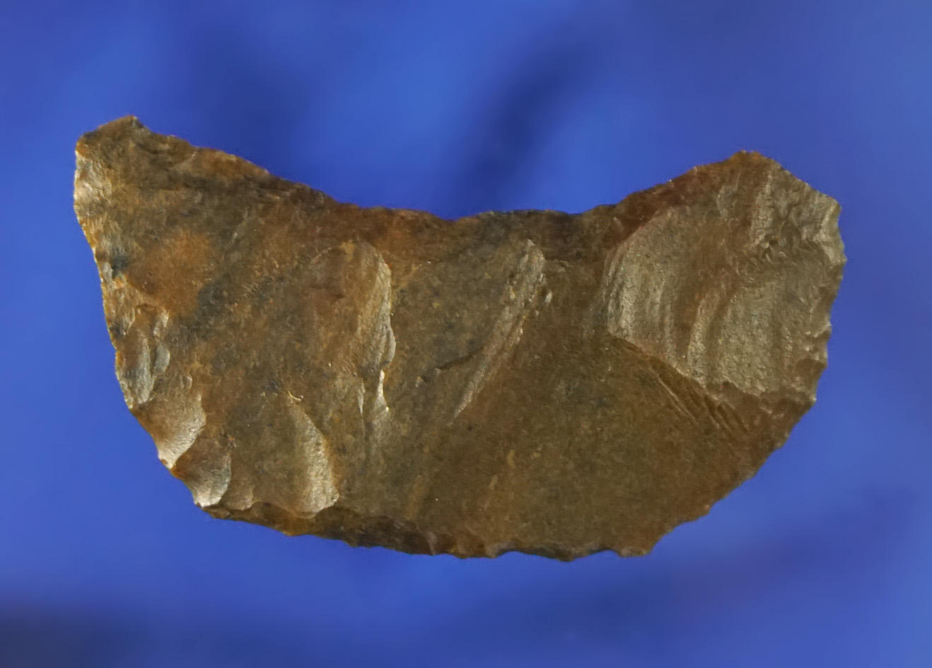 1 7/16" Jasper Paleo Crescent found by R. D. Mudge in Nevada.