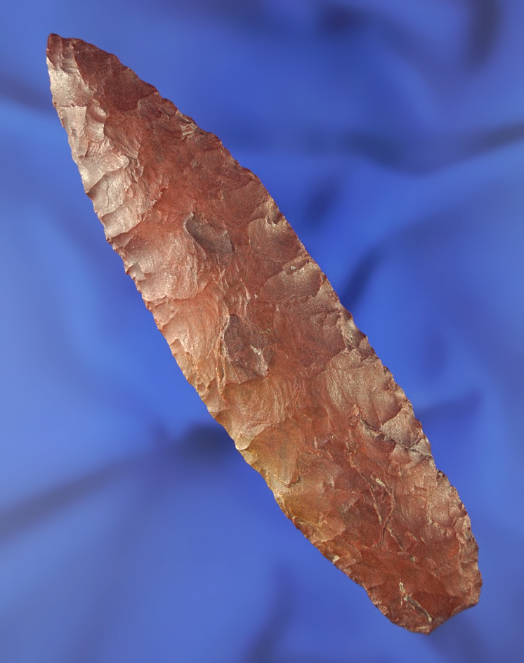 4 3/8" Cascade Knife made from beautiful dark red Jasper found in the 1950s Franklin County WA.
