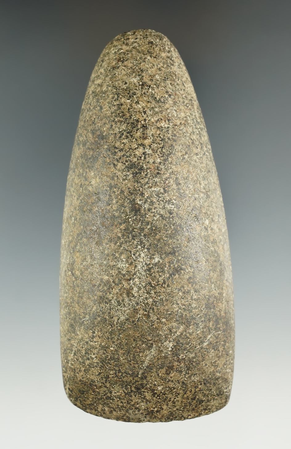 Well styled and nicely polished 4 5/16" Hardstone Adze found in Lenawee Co., Michigan.