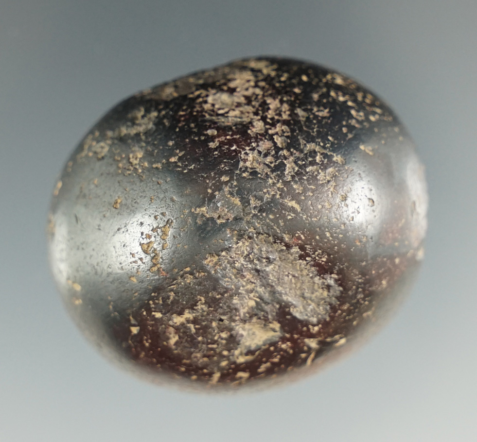 1 3/8" Hematite Cone found in Adams Co., Ohio. Ex. Dr. Baker.