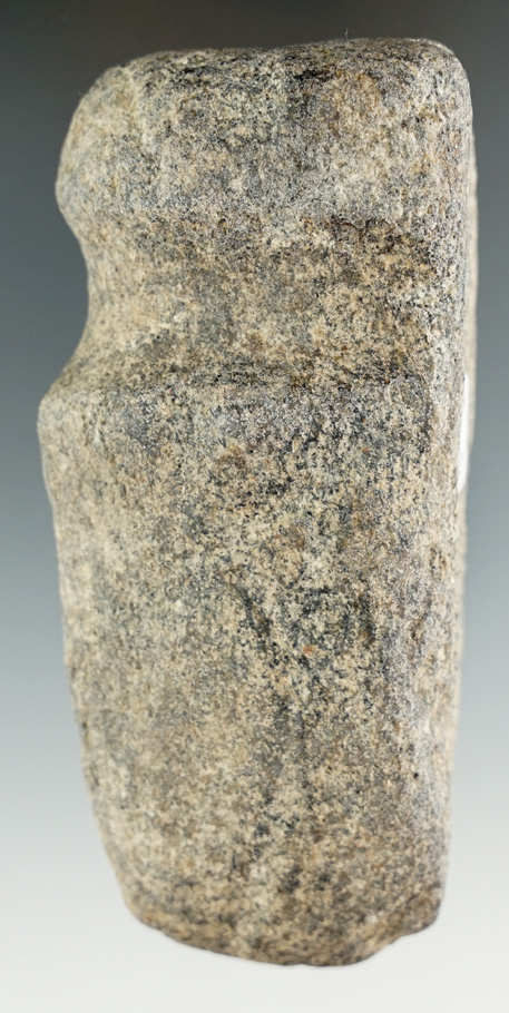 4" very uniquely shaped 3/4 Grooved Axe found in Fayette Co., Ohio.