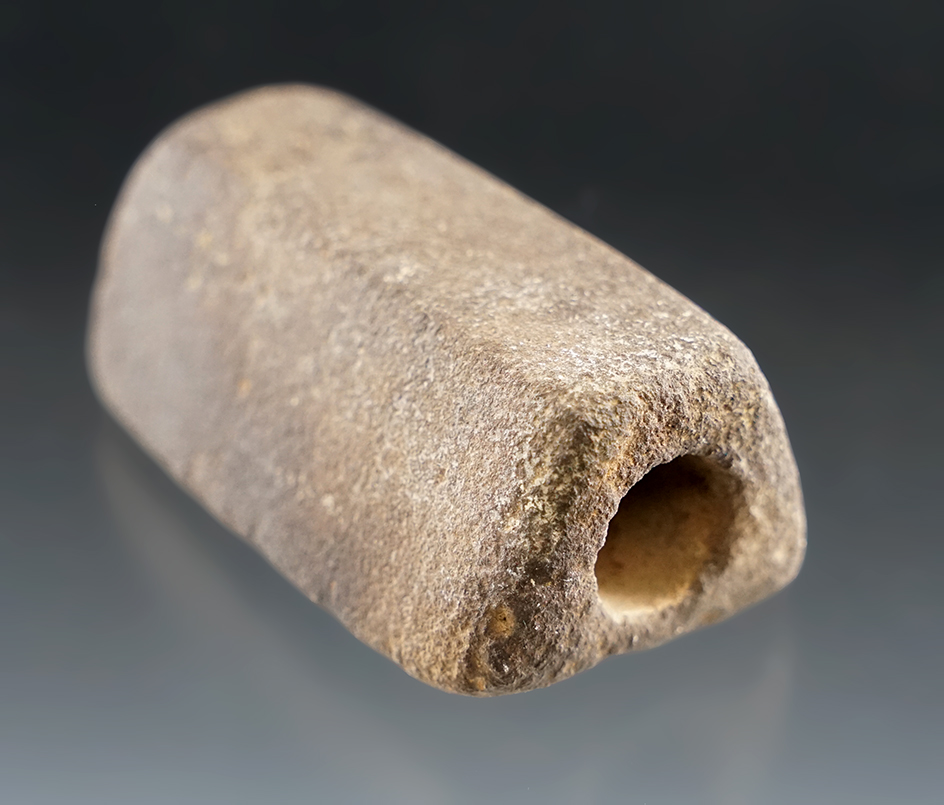 2 3/4" Humped Bannerstone made from Sandstone found in Western Tennessee. Ex. Bob Herron.