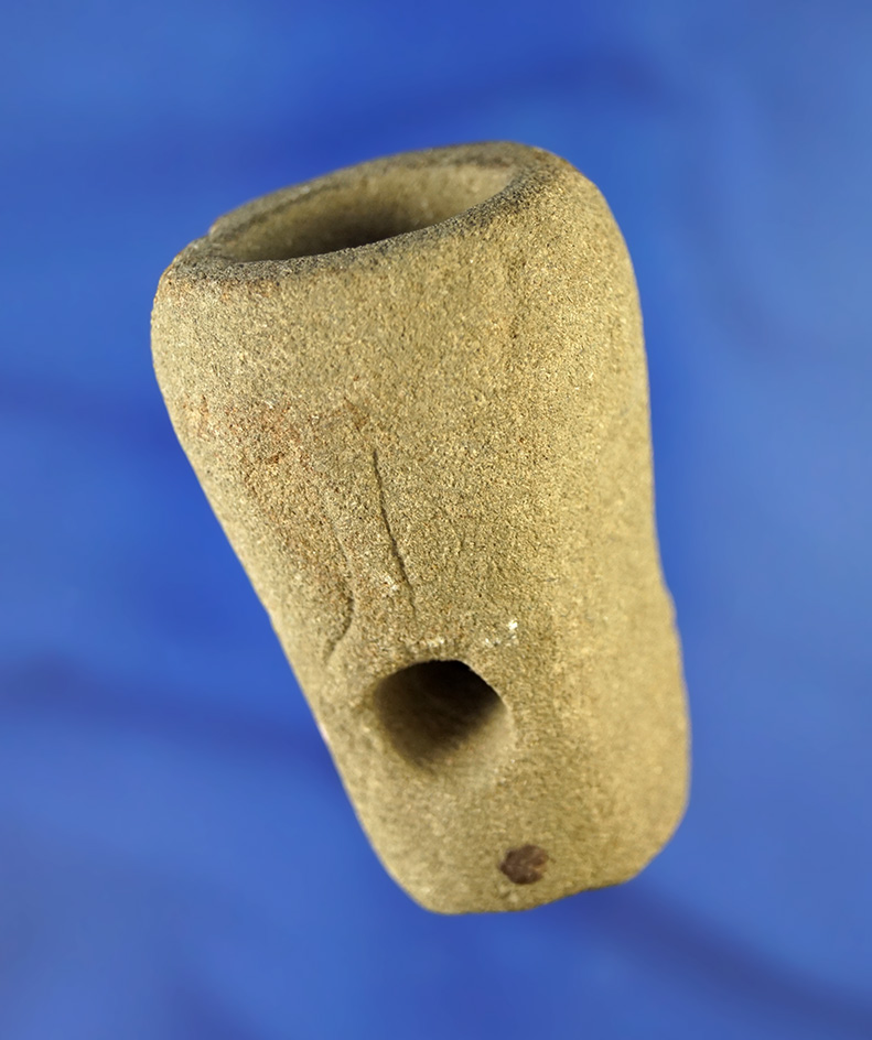 2 3/8" nicely patinated Sandstone Pipe found in Michigan.