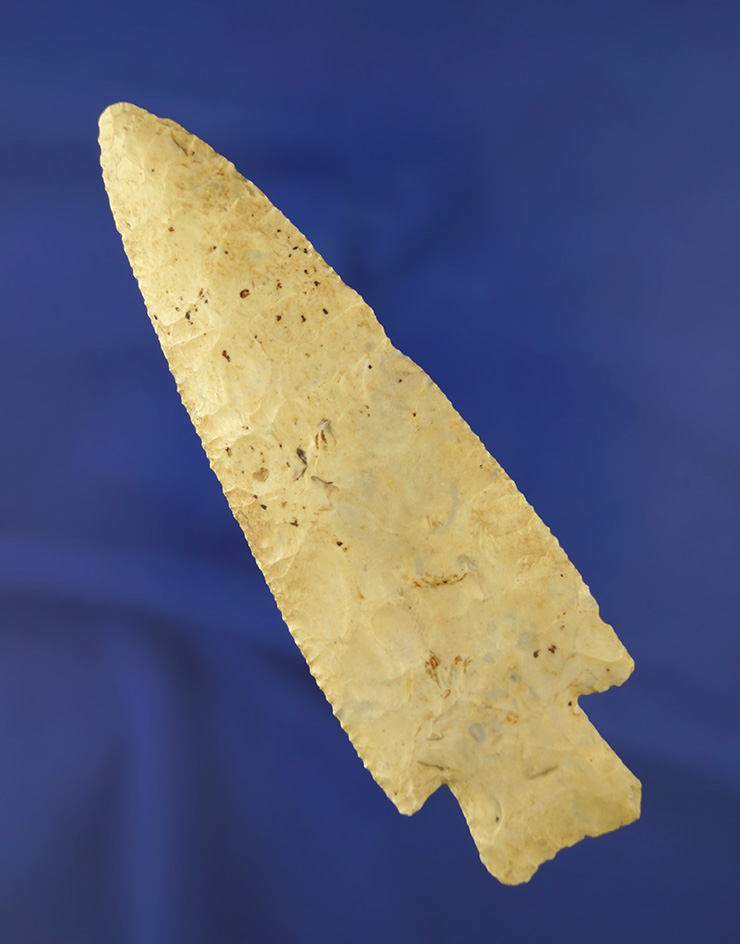 Nice! 4 13/16" Hardin that is very well flaked found in Madison Co.,  Illinois. Ex. Mel Wilkins.