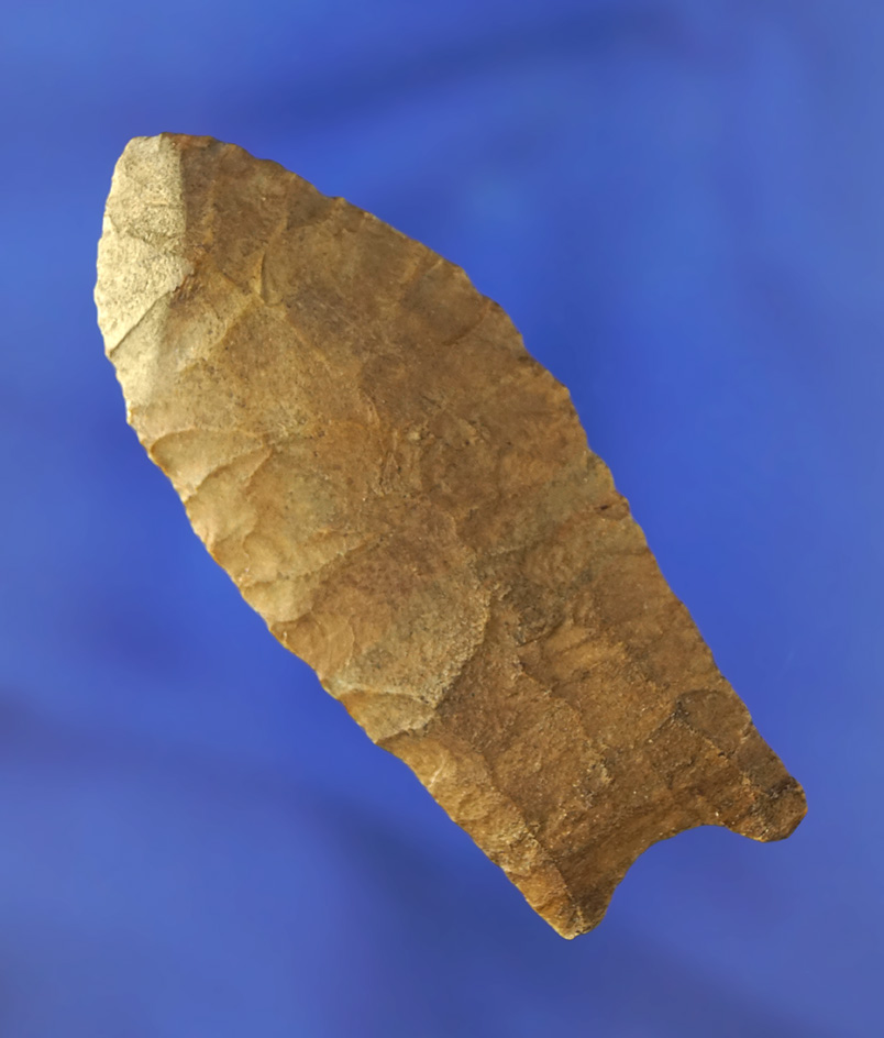 3" Paleo Fluted Clovis found in Michigan. Comes with a Bennett COA.